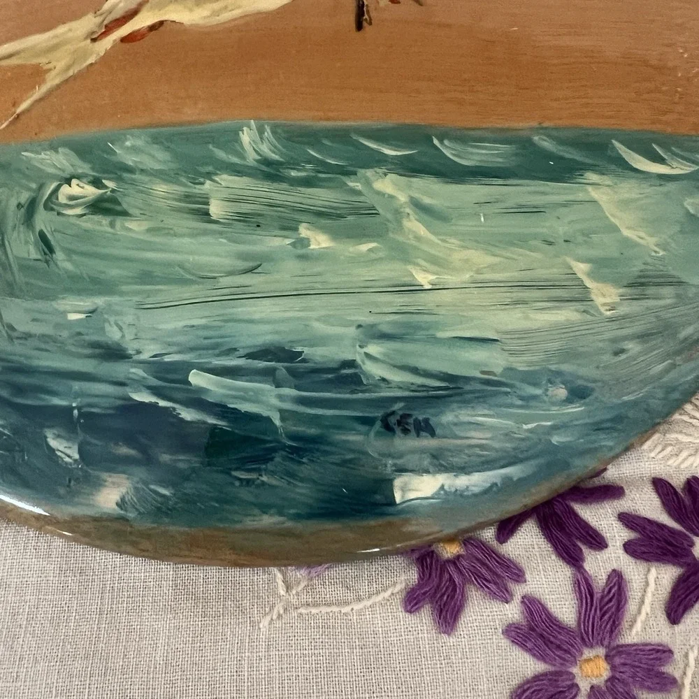 Set of 2 Myrtlewood Sea Bird Sea Gull Handpainted 10